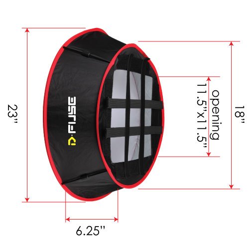 KAMERAR COLLAPSIBLE TRAPEZOID CYLINDER SOFTBOX