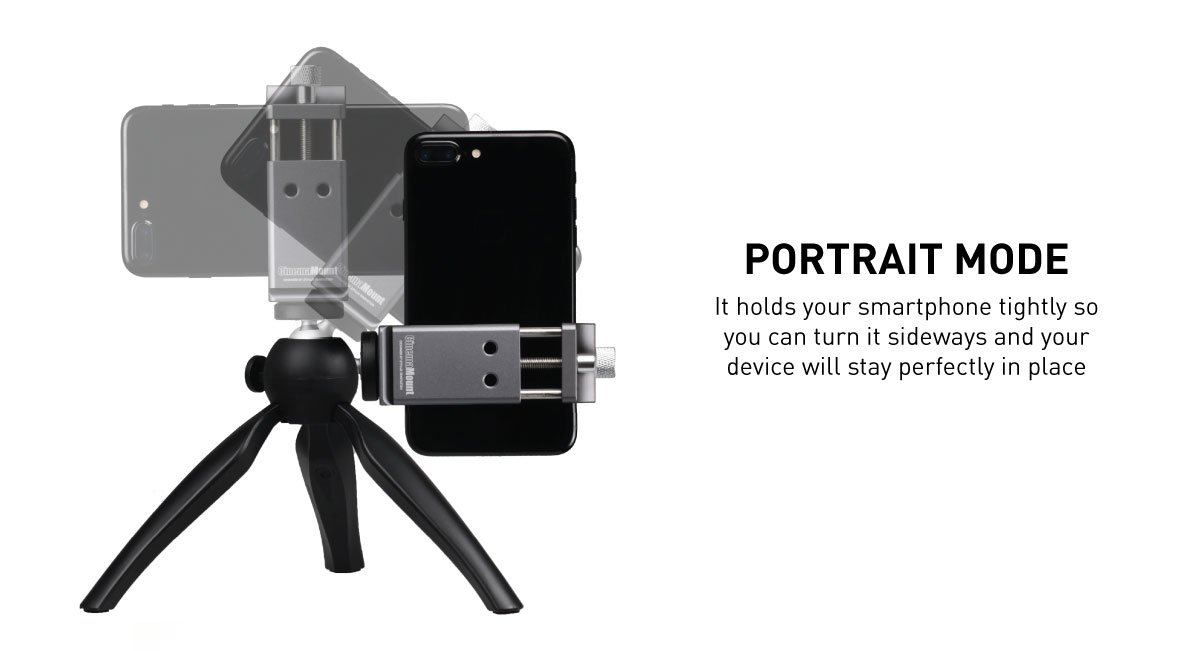 Cinema Mount MK 3, Video Stabilizer System for Smartphone and Camera, 3 Cold Shoe Mounts for Accessories, Standard Tripod Thread Mount, Smartphone Rig, Fit Arca Swiss, Solid Aluminum Alloy Grip