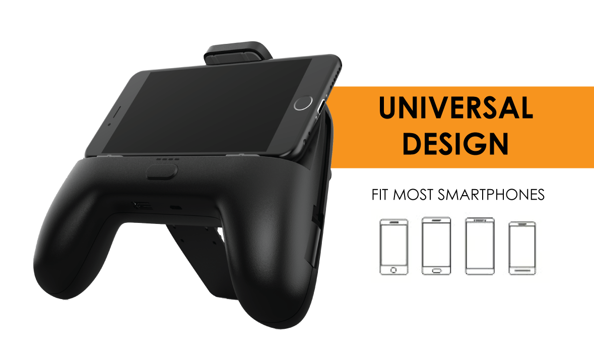 ORCA 10000 mAh Power Bank Game Handle Grip for All SmartPhone