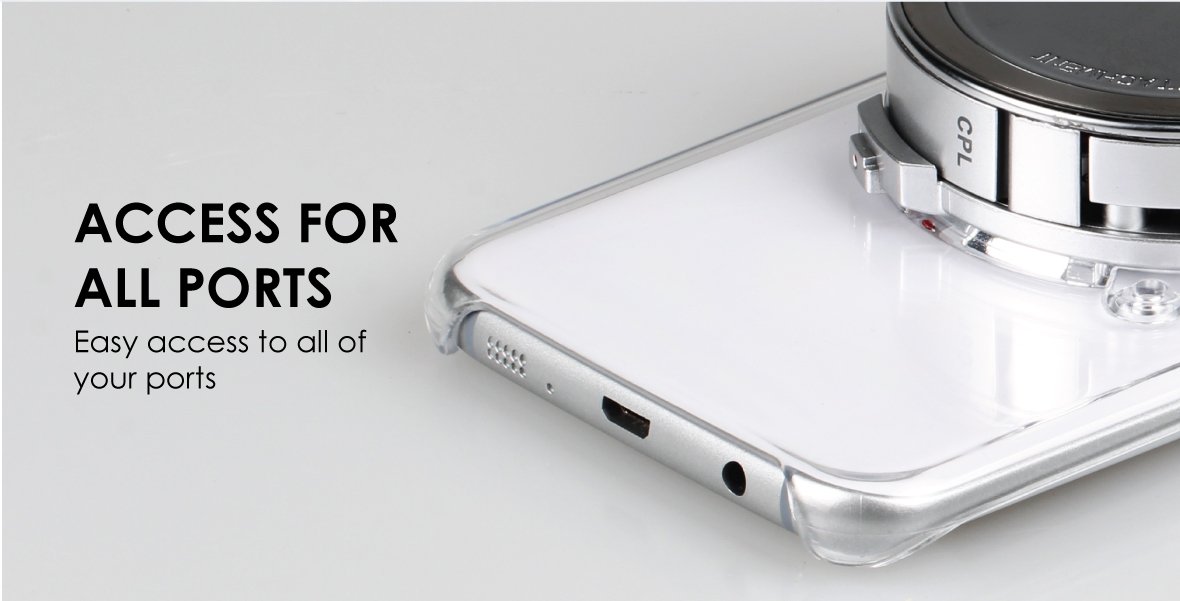 Ztylus Samsung S7 camera kit: ACCESS FOR ALL PORTS
