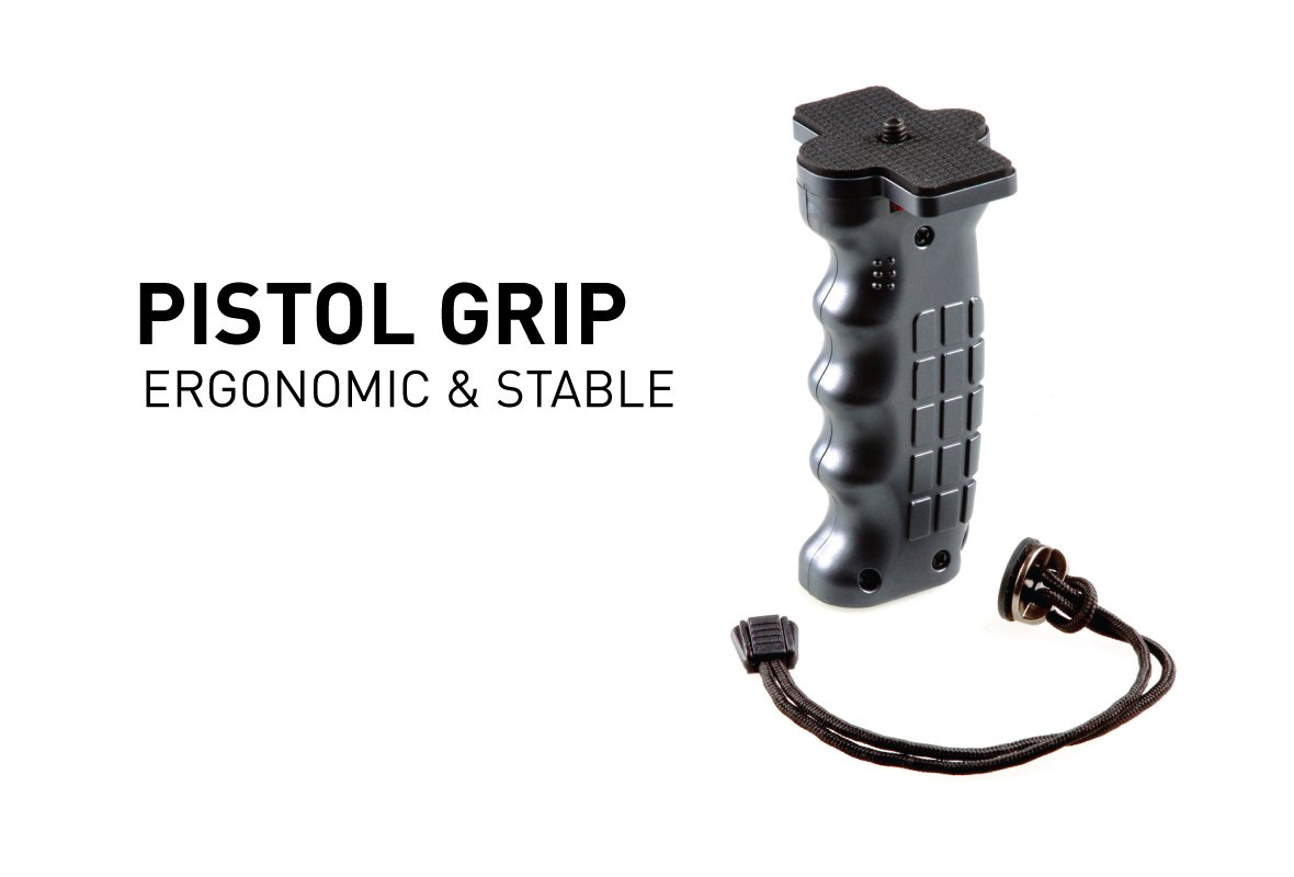 Photography & Cinema Pistol Grip Handle with Standard 1/4 Screw for DSLR Mirrorless Camera, Video Stabilizer Handle